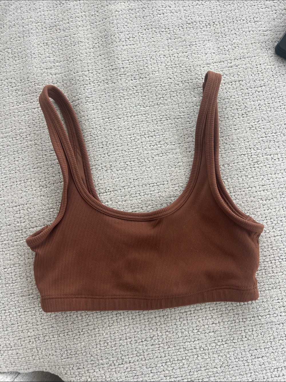 Aritzia tna Ribbed Scoop Bralette - Brown